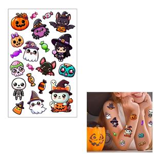 Tatuagens Adesivas Monstrinhos Fofinhos de Halloween